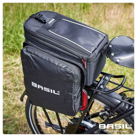 Basil Bags Basil Sport Design Trunkbag 7-15 Litre / MIK Carrier Plate / Black BS-17789