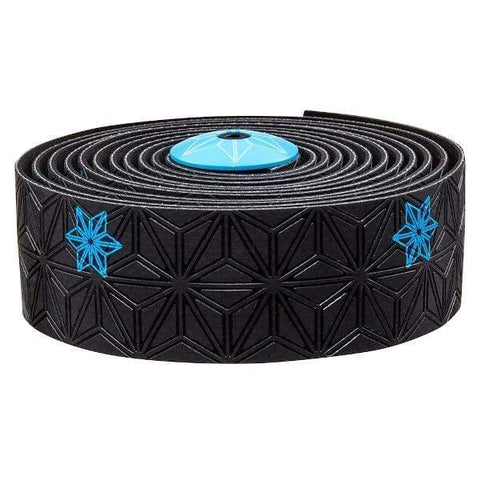 Supacaz Handlebar Tape Black/Neon Blue Galaxy Supacaz Super Sticky Kush Handlebar Tape 633090196768