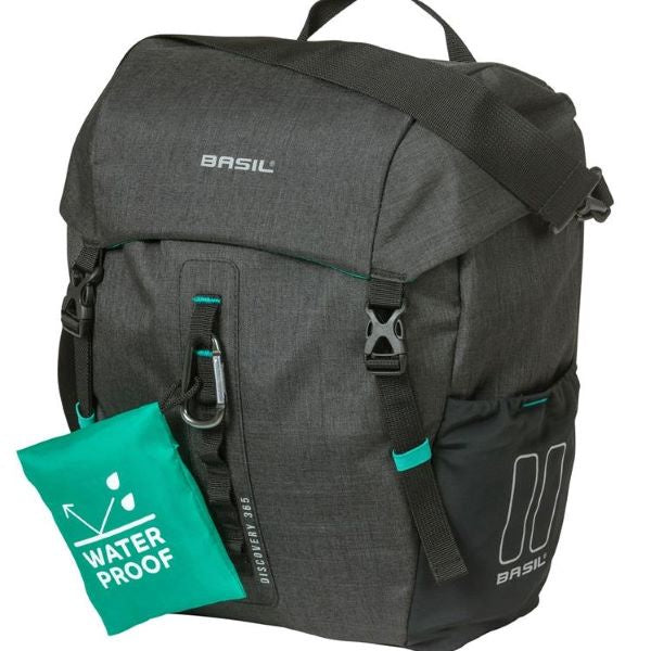 Basil Bags Basil Discovery 365D Single 9-Litre Pannier / Black 8715019180439