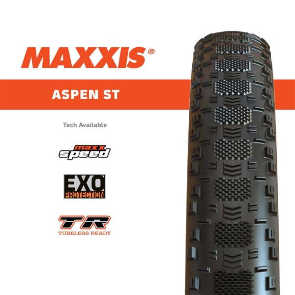 Maxxis Tyres - MTB Maxxis Aspen ST 29 x 2.4" Team Spec / Maxxspeed/EXO/TR 170tpi 4717784042541