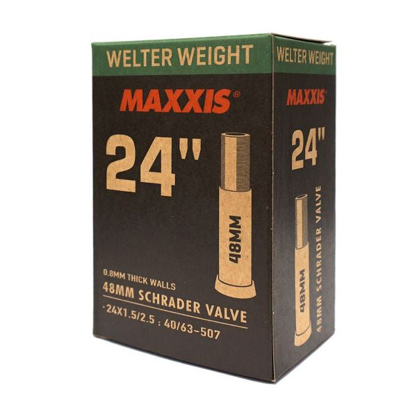 Maxxis 12" Maxxis Welter Weight Tube / 24x1.5/2.5" / 48mm Schrader 4717784041179