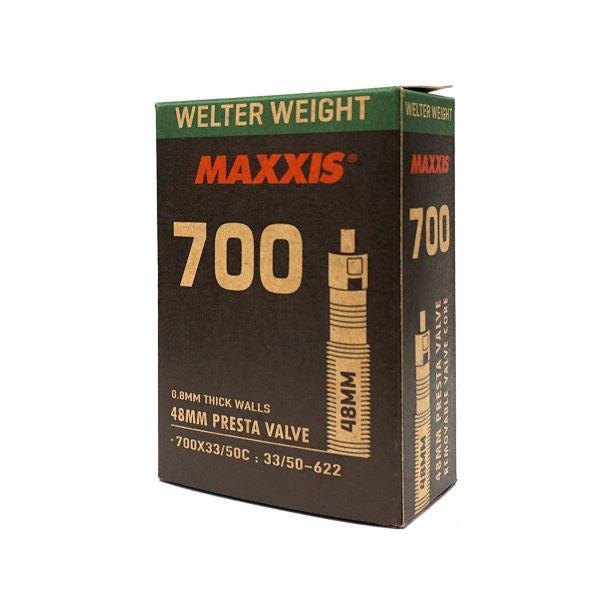 Maxxis Tubes - 700c Maxxis Welter Weight Tube / 700x33/50c / 48mm Presta 4717784040073