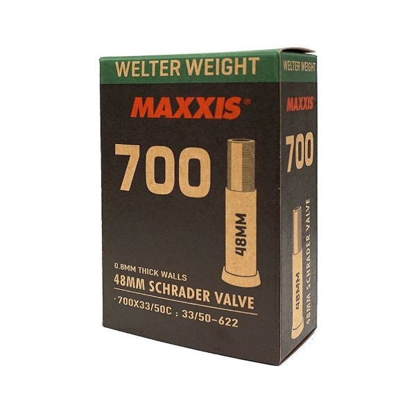 Maxxis Tubes - 700c Maxxis Welter Weight Tube / 700x33/50c / 48mm Schrader 4717784040066