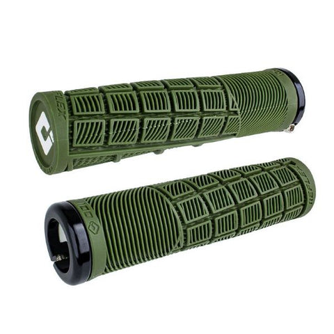 ODI Grips & Barends Army Green ODI Reflex V2.1 Lock-On Grip 711484194962