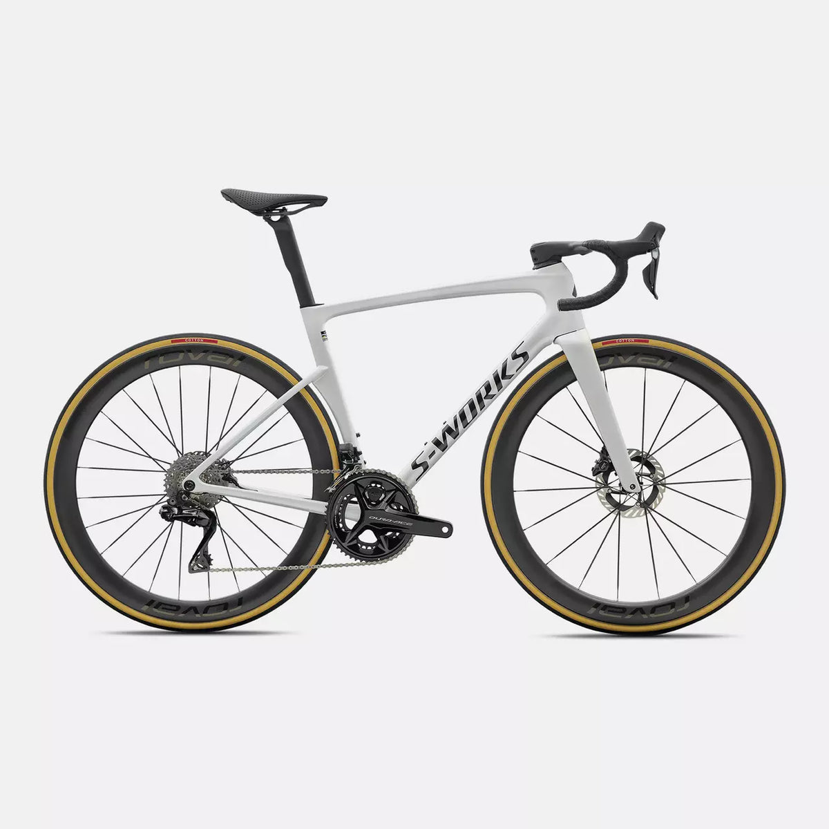 SPECIALIZED Road Bikes Gloss White Silver Metallic/Obsidian / 52cm S-Works Tarmac SL9 / Dura-Ace Di2 94927-0352