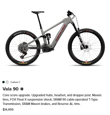 SANTA CRUZ E-MTB Santa Cruz Vala