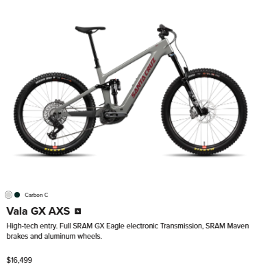 SANTA CRUZ E-MTB Santa Cruz Vala