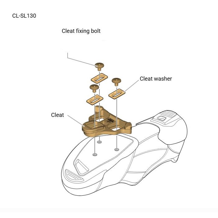 SHIMANO Pedal Cleats & Parts Shimano CL-SL130 SPD-SLR Grey Cleats / 6 Degree Float ICLSL130