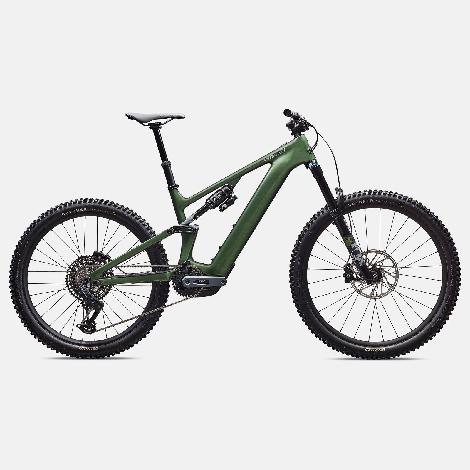SPECIALIZED E-MTB Gloss Cypress Metallic/Silver / S2 Specialized Turbo Levo 4 Expert 888818953394