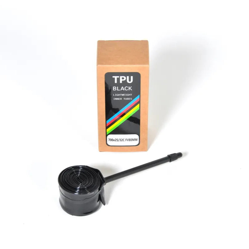 TPU Tubes TPU Black 700 x 25/32c Inner Tube / Presta / 80mm TUTB003
