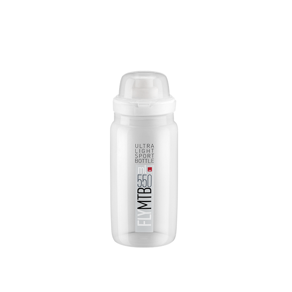 Elite Bottles & Hydration MTB - Clear/Grey / 550ml Elite Fly Ultralight  550ml Bottle 8020775031919