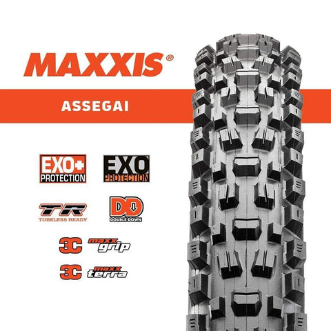 Maxxis Tyres - MTB 29 x 2.50" WT 3C/EXO+/TR Maxx Terra Maxxis Assegai Tyre 29" 4717784037844