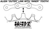 Praxis Chainrings - MTB Praxis MTB 104BCD Wave Narrow/Wide Chainring