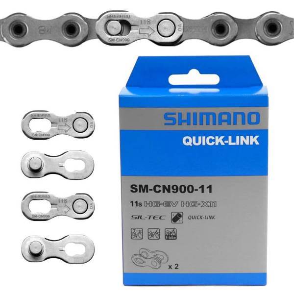 SHIMANO Chains Shimano SM-CN900-11 "Quick-Link" 11-Speed Chain Link - 2 Pack 4524667415053